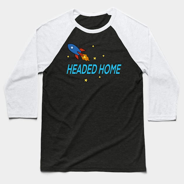 Headed Home Colored Baseball T-Shirt by Perezart99